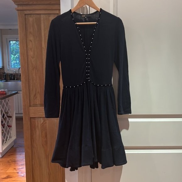 ❌❌SOLD Riska unit long sleeve dress size 3 navy Euc - Picture 7 of 14